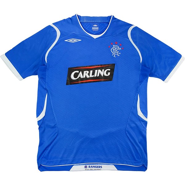 Tailandia Camiseta Rangers Replica Primera Ropa Retro 2008 2009 Azul